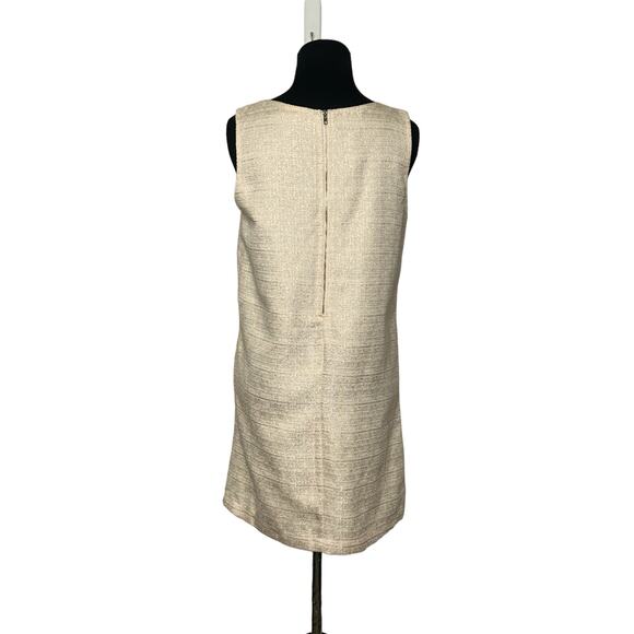 Blu Pepper cream shimmery A lined mini dress size Small - Picture 2 of 13